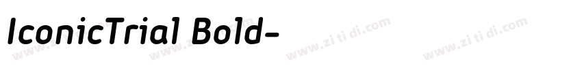 IconicTrial Bold字体转换